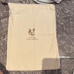 Vince Camuto Cream Signature Dust Bag